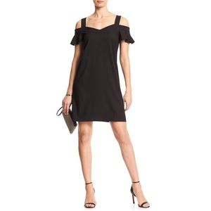 Banana Republic Cold Shoulder Little Black Dress
